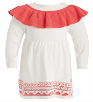 First Impressions Baby Girl's 2 Pc Cotton Bodysuit & Sweater Jumper White Size 3-6MOS