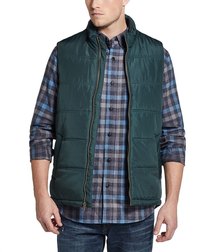 Weatherproof Vintage Men's Zip Front Vest Green Size Medium