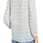 Lucky Brand Women's Megan Mixed Print Top White Size Medium