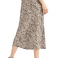 Free People Women's Printed Tea Length Pencil Skirt Gray Size 2