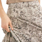 Free People Women's Printed Tea Length Pencil Skirt Gray Size 2