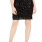 Calvin Klein Women's Short Sleeve Knee Length Body Con Evening Dress Black Size 6