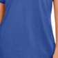 Karen Scott Women's Keyhole T-Shirt Blue Size Small