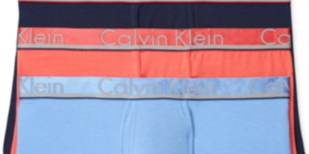 Calvin Klein Men's Comfort Microfiber 3 Pack Trunk Blue Size Medium