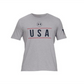 Under Armour Men's Freedom Logo Graphic T-Shirt Gray Size Medium