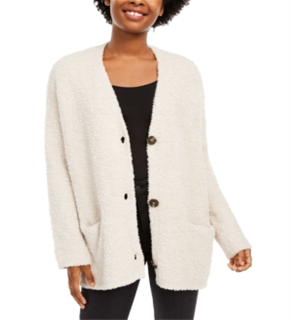 American Rag Junior's V Neck Cardigan Beige Size Large