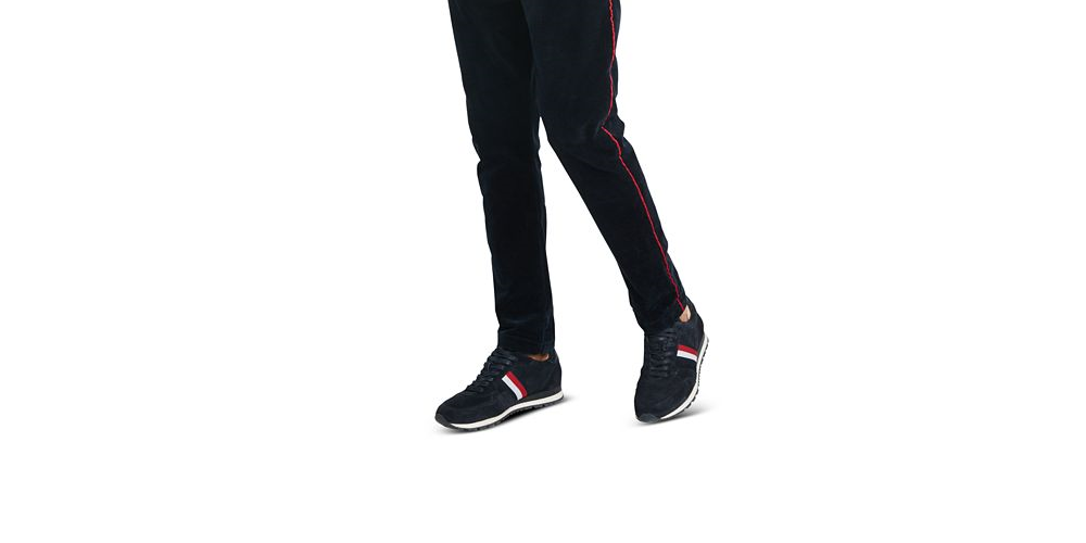 Tommy Hilfiger Men's Button Down Print Custom Fit Shirt White Size Small