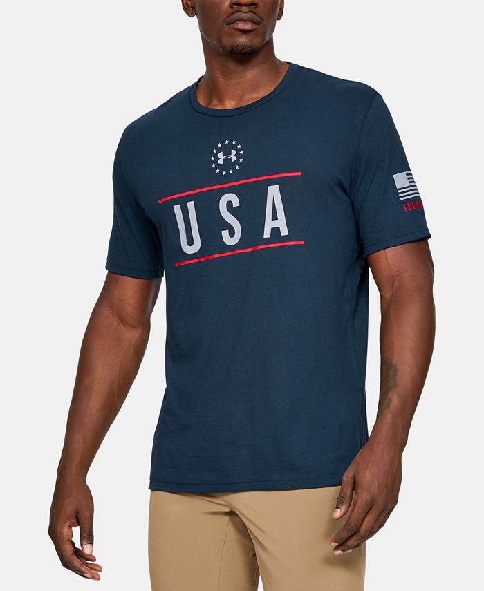 Under Armour Men's Academy T-Shirt Blue Size X-Large