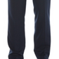 Perry Ellis Men's Modern Fit Non Iron Performance Stretch Textured Check Dress Pants Navy Size 40X32