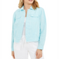 Charter Club Women's Linen Jacket Blue Size XX-Large