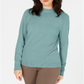Karen Scott Women's Zip Back Mock Neck Sweater Green Size X-Small
