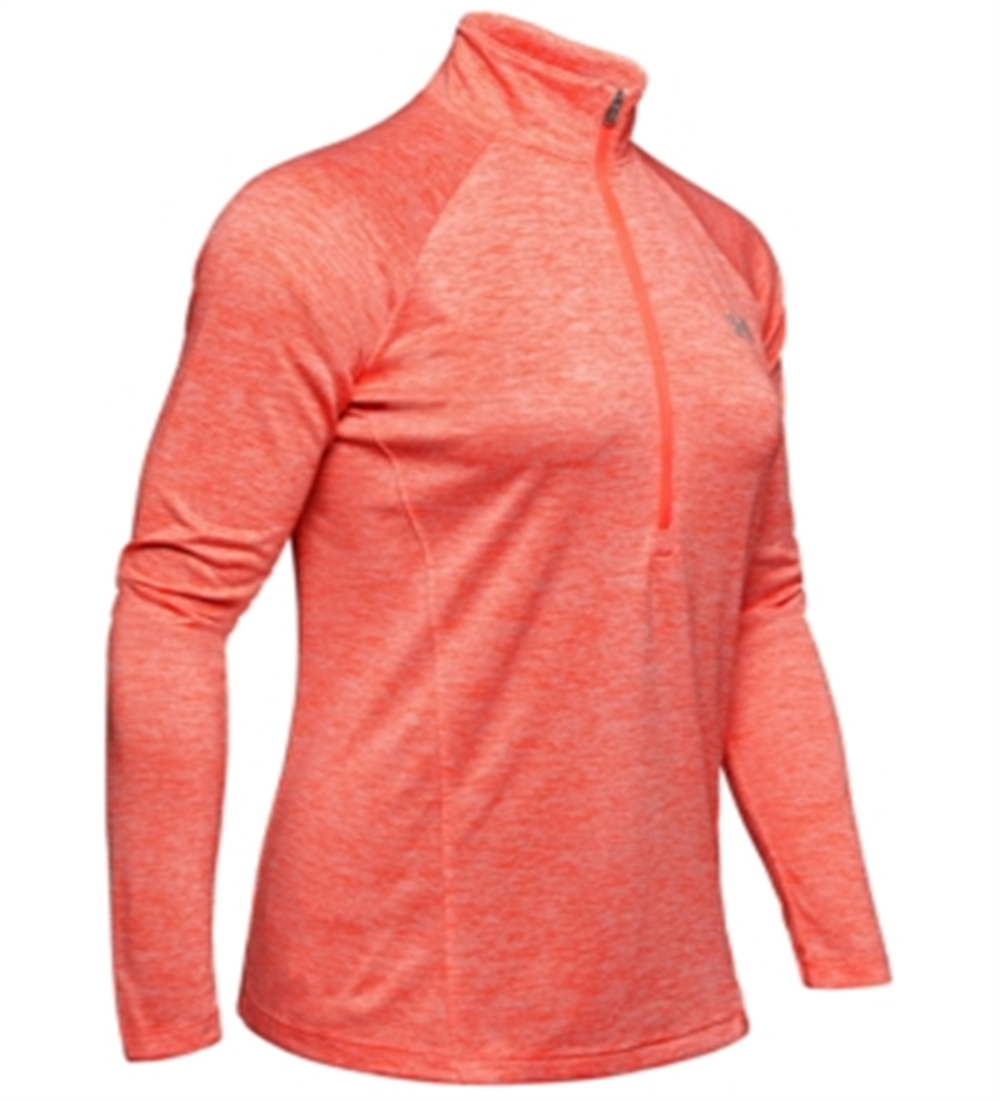 Under Armour Women's Tech Half Zip Top Orange Size X-Small