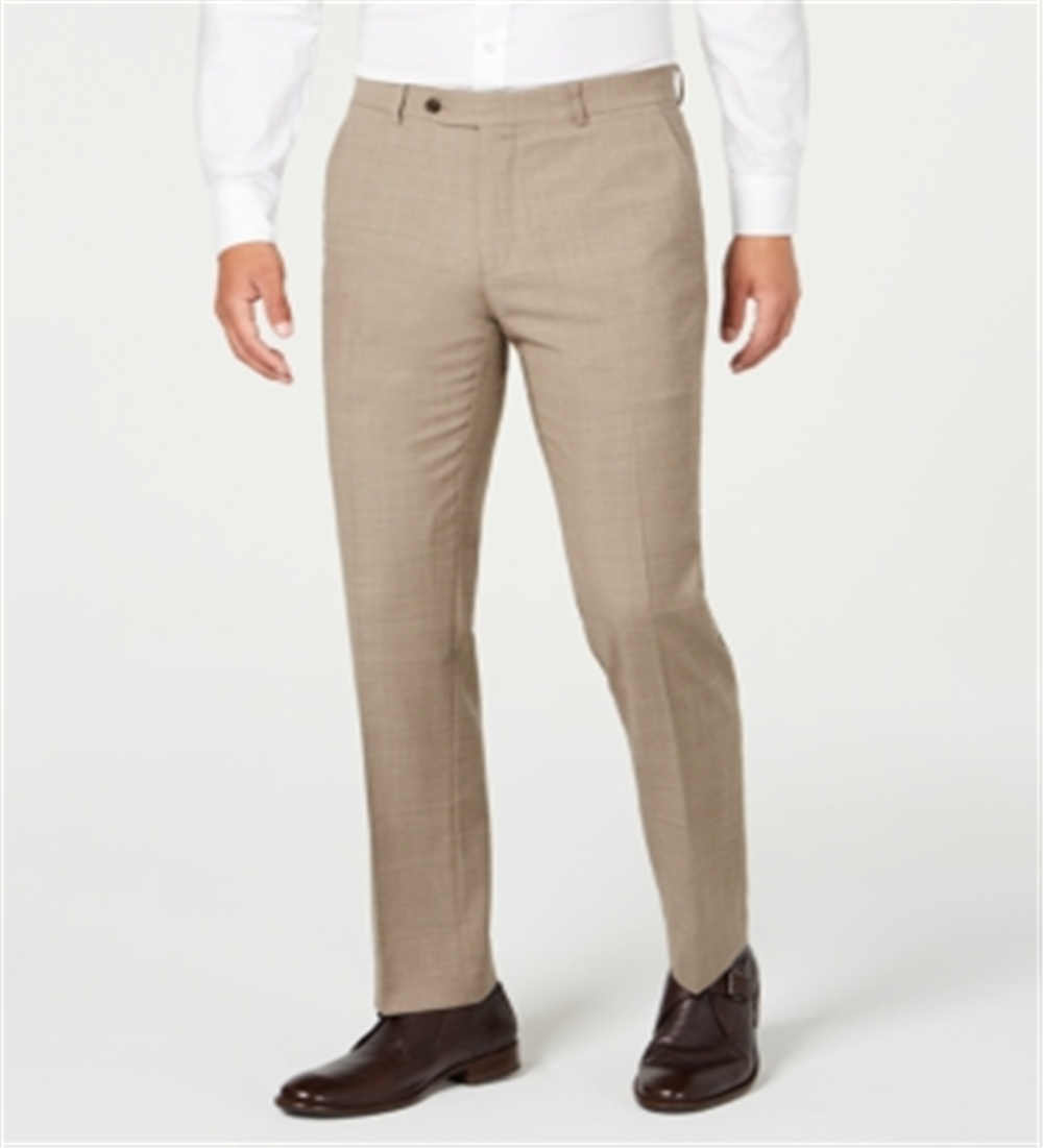Tommy Hilfiger Men's Modern Fit THFlex Stretch Sharkskin Suit Separate Pants Brown Size 33X32
