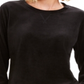 Karen Scott Women's Velour Sweatshirt Black Size Petite Small