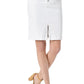 Joe's Women's Jeans Denim Button Fly Pencil Skirt White Size 30