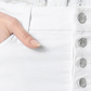 Joe's Women's Jeans Denim Button Fly Pencil Skirt White Size 30