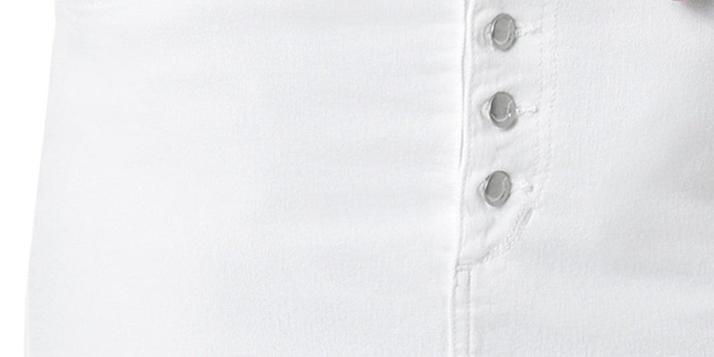 Joe's Women's Jeans Denim Button Fly Pencil Skirt White Size 30