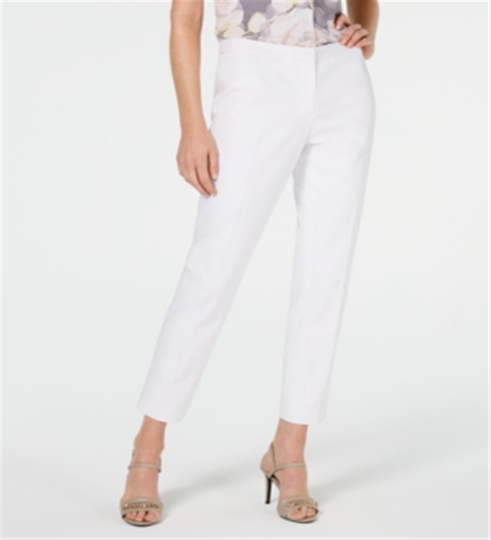 Calvin Klein Women's Slim Pants White Size 12