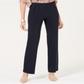 Style & Co Women's Tummy Control Pull on Straight leg Pants Blue Size 4
