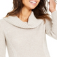 Style & Co Women's Mixed Stitch Cowlneck Tunic Beige Size Large