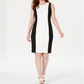 Calvin Klein Women's Colorblocked Sheath Dress White Size 12