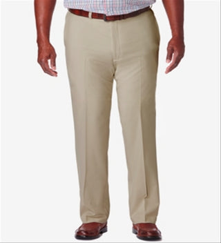 Haggar Men's Pro Classic Fit Casual Pants Brown Size 54X30