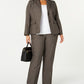 Le Suit Women's Plus Notch Collar 2 Button Pant Suit Gray Size 16W