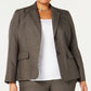 Le Suit Women's Plus Notch Collar 2 Button Pant Suit Gray Size 16W
