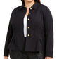 INC International Concepts Women's Peplum Jacket Black Size 3X