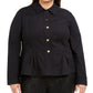 INC International Concepts Women's Peplum Jacket Black Size 3X