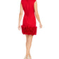 Donna Ricco Women's Sheath Dress Red Size 6