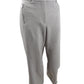 Calvin Klein Women's Zipper Pocket Cropped Twill Pants Gray Size 18W