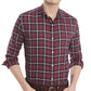 Tommy Hilfiger Men's Plaid Cotton Button Down Shirt Purple Size S