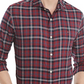 Tommy Hilfiger Men's Plaid Cotton Button Down Shirt Purple Size S