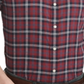 Tommy Hilfiger Men's Plaid Cotton Button Down Shirt Purple Size S
