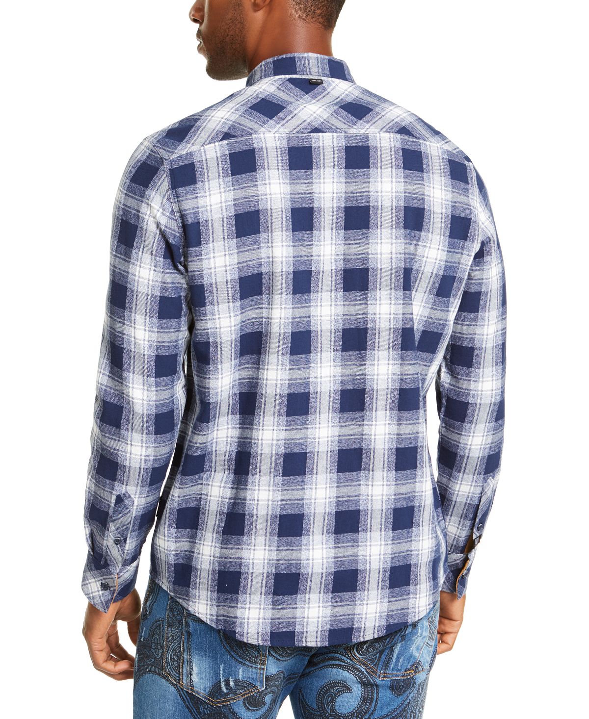 Sean John Men's Classic Big Tall Collared Shirt Blue Size XXXX-Large