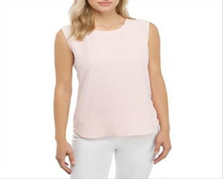 Anne Klein Women's U Neck Top Pink Size Medium