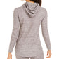 Ideology Women's Waffle Knit Zip Hoodie Gray Size X-Large