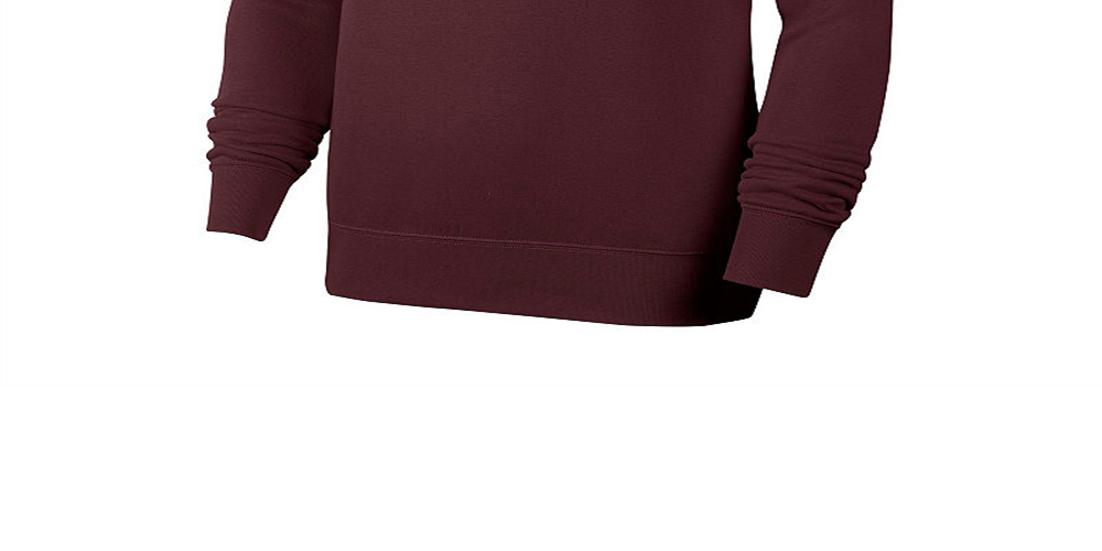 Nike Men's Crewneck Pullover Just Do It Graphic Sweaters Wine Size Small