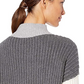 Vince Camuto Women's Long Sleeve Cable Stitch Turtleneck Sweater -Gray Size XL
