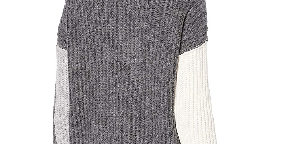 Vince Camuto Women's Long Sleeve Cable Stitch Turtleneck Sweater -Gray Size XL