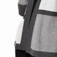 Charter Club Women's Colorblocked Pure Cashmere Cardigan Gray Size -Petite SM