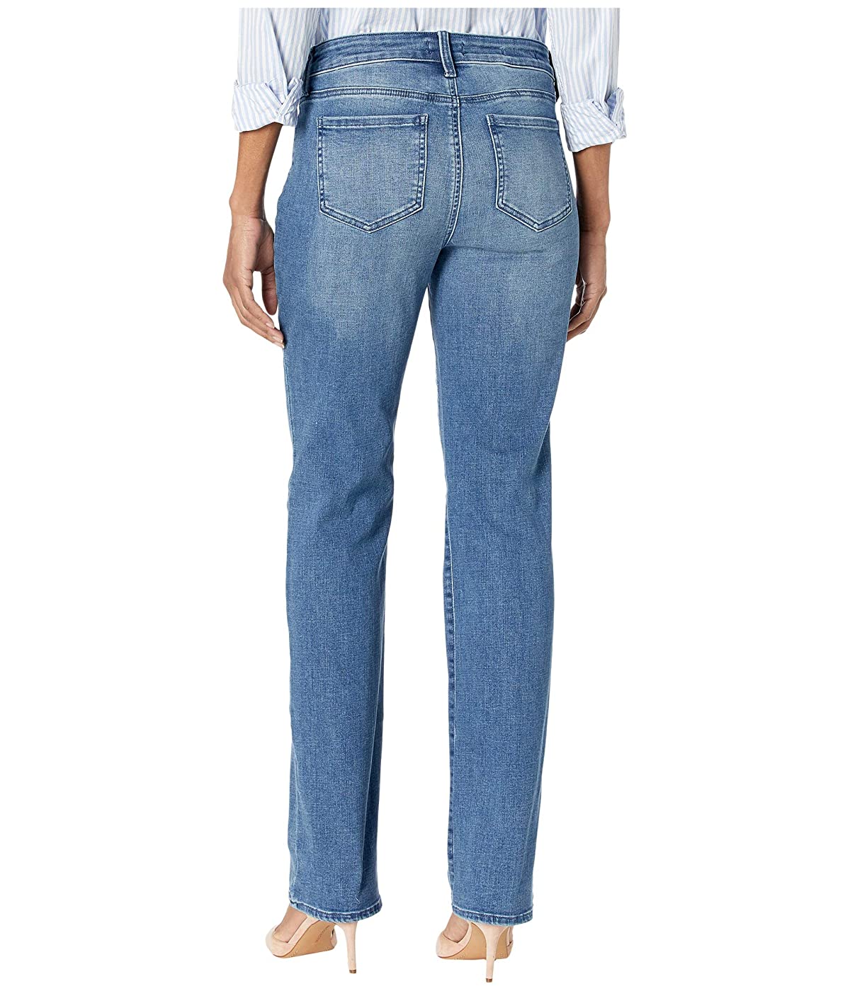 NYDJ Women's Marilyn Straight Jeans Blue Size 8
