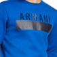 AX Armani Exchange Men's Chest Logo Sweatshirt Blue Size XX-Large