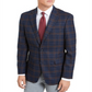 Tommy Hilfiger Men's Plaid Classic Fit Blazer Blue Size 42