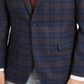 Tommy Hilfiger Men's Plaid Classic Fit Blazer Blue Size 42