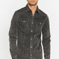 Buffalo David Bitton Men's Long Sleeve Slim Fit Button Down Casual Shirt Black  Size Small