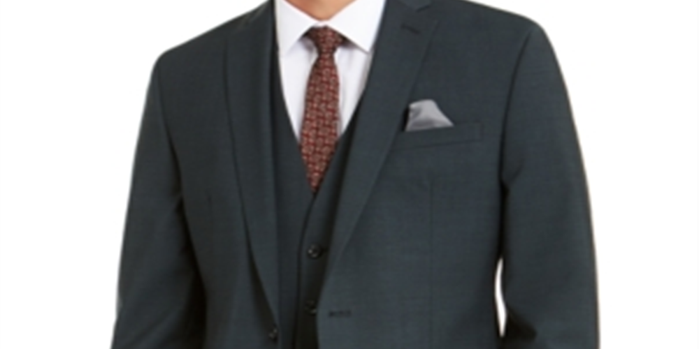 Bar III Men's Slim Fit Active Stretch Solid Suit Jacket Black Size 40