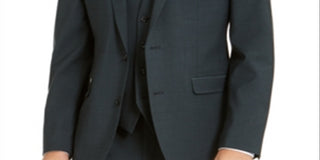 Bar III Men's Slim Fit Active Stretch Solid Suit Jacket Black Size 40