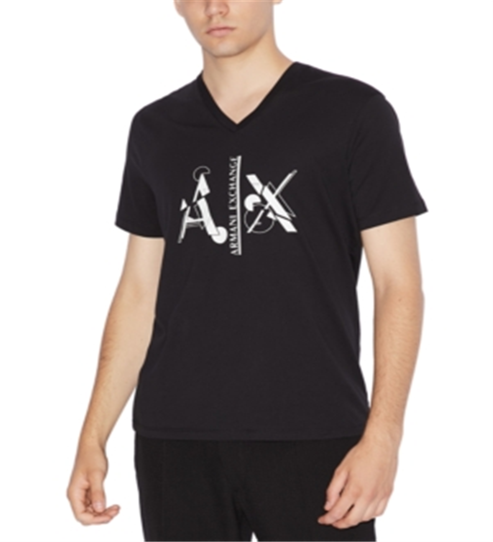 AX Armani Exchange Men's Classic Fit T-Shirt Black Size X-Large